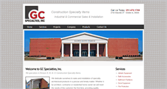 Desktop Screenshot of gcspecialties.com